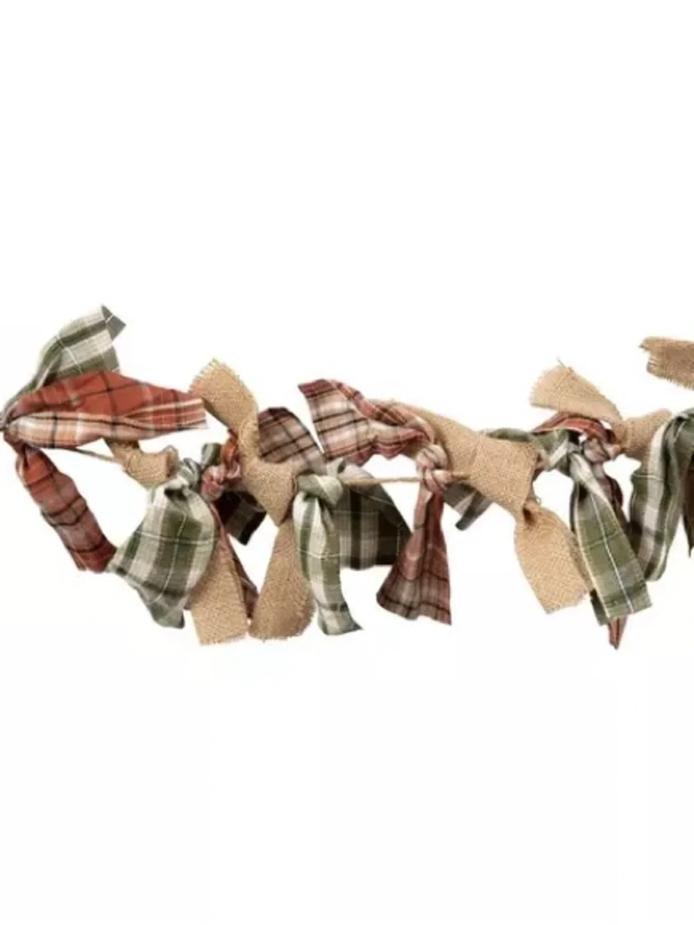 Plaid & Burlap Fall Garland